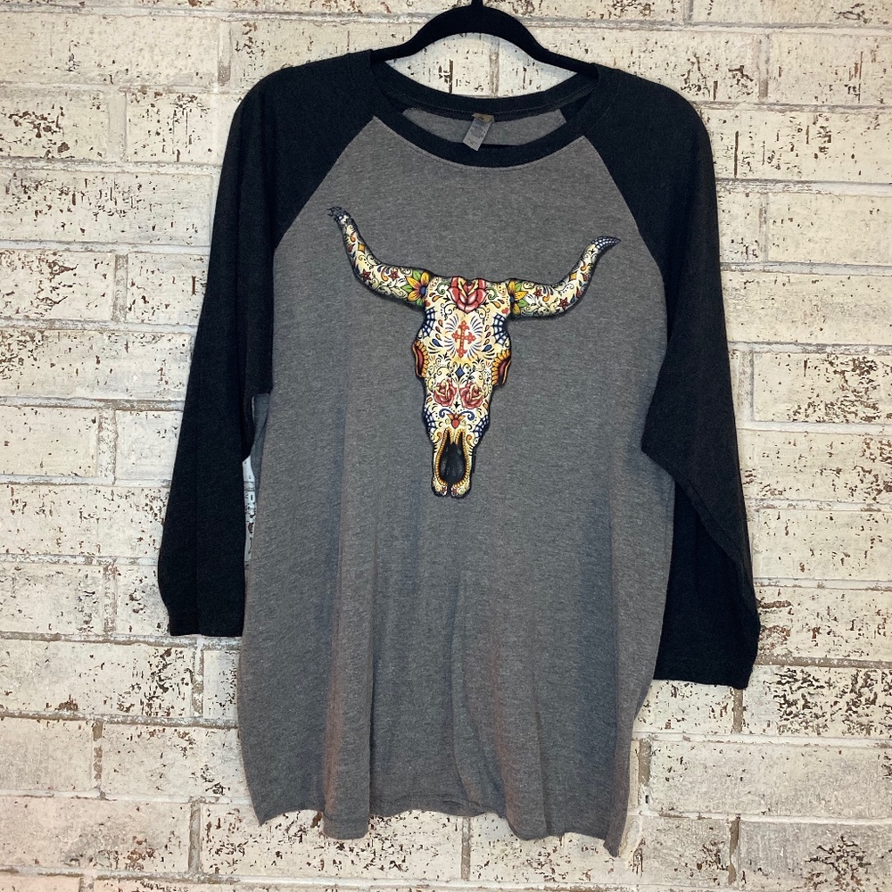 🎉Ragland Skull Head Top Size XL
